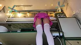 sexy virgin spreads legs unaware of hidden camera