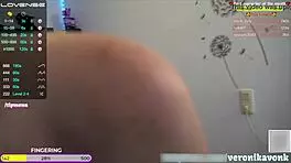 I’m obsessed with this hot German babe’s hairy pussy on stream