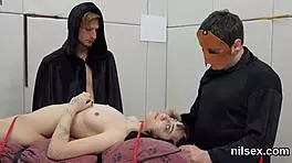 I brought the wacky teen in for anal asylum harsh therapy.