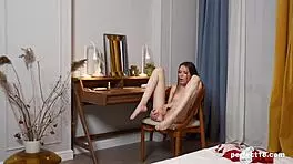 Skinny 18-Year-Old Masters Orgasm Skills With Perfect18 In Close-Up Fingering Session In Lingerie.