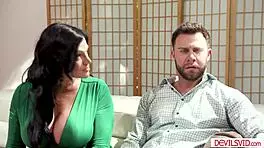 guy bangs wife and big tits blonde neighbor hard