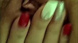 Husband joins wife masturbating in bedroom for intense fucking.