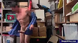 Pretty Shoplifter Lily Adams Gets Twat Ripped with Big Cock in Store