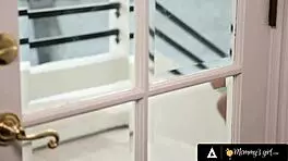 Uma jolie engages in detailed lesbian session with mindi mink, featuring big tits, cunilingus, and masturbation.