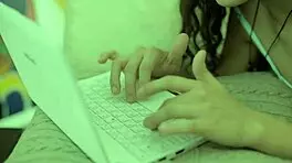 petite girl competes for huge monster cock in her ass 😈