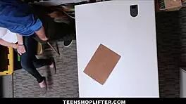 Sexy Thick Teen Raven Reign Caught Using Fake Ids Gets Fucked By Security Officer!