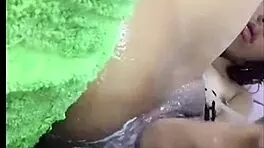 She fucks her pussy alone with a dildo