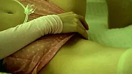 Young Oriental Beauty Lynn Poses With Glass Dildo