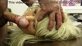 Petite Blonde Rims BBC And Gets Hard Face Fucking Cum Blast