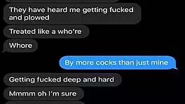 wife sexting about kinky threesome 😈