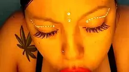 Blue Changed His Cock For A Big Dildo And Swallows It All