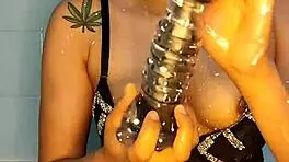 Blue Changed His Cock For A Big Dildo And Swallows It All