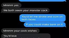 wife sexting about kinky threesome 😈