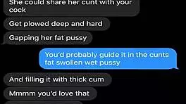 wife sexting about kinky threesome 😈