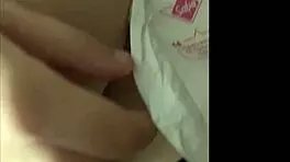 naughty schoolgirl with big tits on her red days