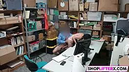the teen shoplifter gets punished by police at office