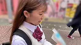 asian teen with small tits gets wet pussy fucking in doggy style to orgasm