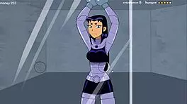 18Titans Episode 13 - Raven Delivers Intense Handjob in Anime Action