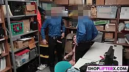 stunning shoplifter gets caught