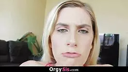 Stepsis Sucking Stepbrother's Cock To Keep Secret Riding And Doggystyle!