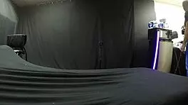 Carrie B feels intense emotions during blacklight sex