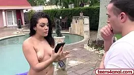 Juicy Latina Teen Slut Demands Anal Fucking