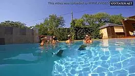 Group sex underwater with Eva Sasalka hides public orgy secrets