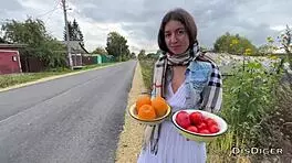 Village Girl Sneaks Quick Ride While Husband’s Away!