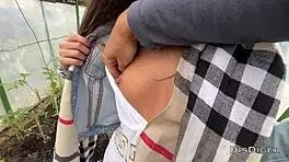 Village Girl Sneaks Quick Ride While Husband’s Away!