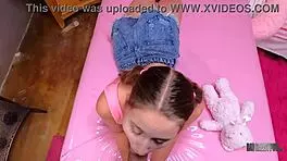 Slutty Blonde Laney Grey Rides Stepdaddy With Horny Passion