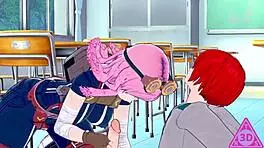 mei hatsume and shoto todoroki get wild in koikatsu hentai with blowjobs and cumshots