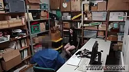 Emo Cheerleader Caught by Cop in Uniform