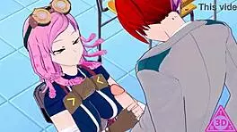 mei hatsume and shoto todoroki get wild in koikatsu hentai with blowjobs and cumshots