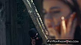 Nubile teen Kylie Quinn gets facialized after being dominated by a big cock in bdsm play