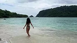 Adventures on the Island with Hot Hotel Sex. Cumshot on Her Face!