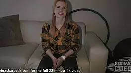 Hot Ginger Spinner's First Time Video Casting Couch Interview