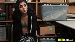 I caught this latina shoplifter and punish fucked her hard