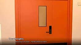 Sexy nurse gives footjob in hospital.