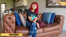 Cute redhead latina 18yo fake casting 69 and rough ass fuck atm facial