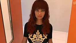 Sexy nurse gives footjob in hospital.