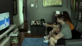 Lis Gets Cum On Face From Matheus Castro And Titto Lis In 3some Blowjob