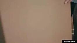 Lesbian Boss Says, Give In To Desires With Petite 18+ Intern Haley Reed At Work