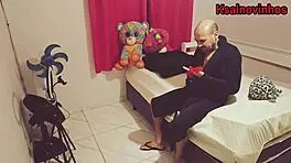 My friend's wife catches me smelling her panties