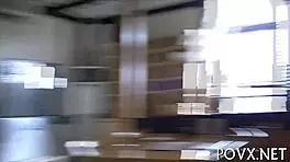 I seduced petite teen Brynn Tyler into giving me a blowjob, then fucked her pussy hard in POV, it was rough and intense