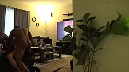 digging out russian pussy sideways