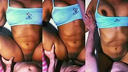 The boy felt overwhelmed by the curves of the busty girl and couldn't stop staring.