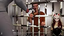 Milf In Corset And Stockings Sucks Cock While Cuckold Watches