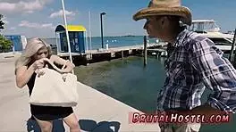 Two Teens Give Handjob To Big-Breasted Blonde Cristi Ann