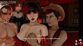 Watch teen rip clothes in Halloween cosplay for blowjob and creampie!