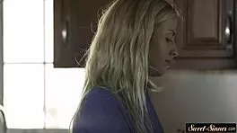 this cock-loving stepsister gets her toes licked and then banged hard